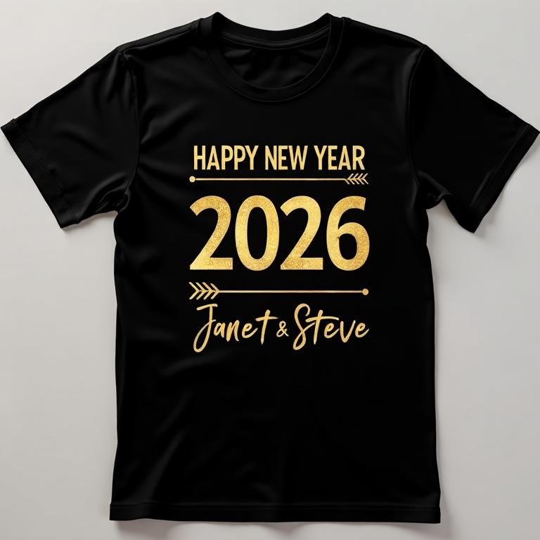 New Year's Resolution T-Shirt - Janet & Steve 2026