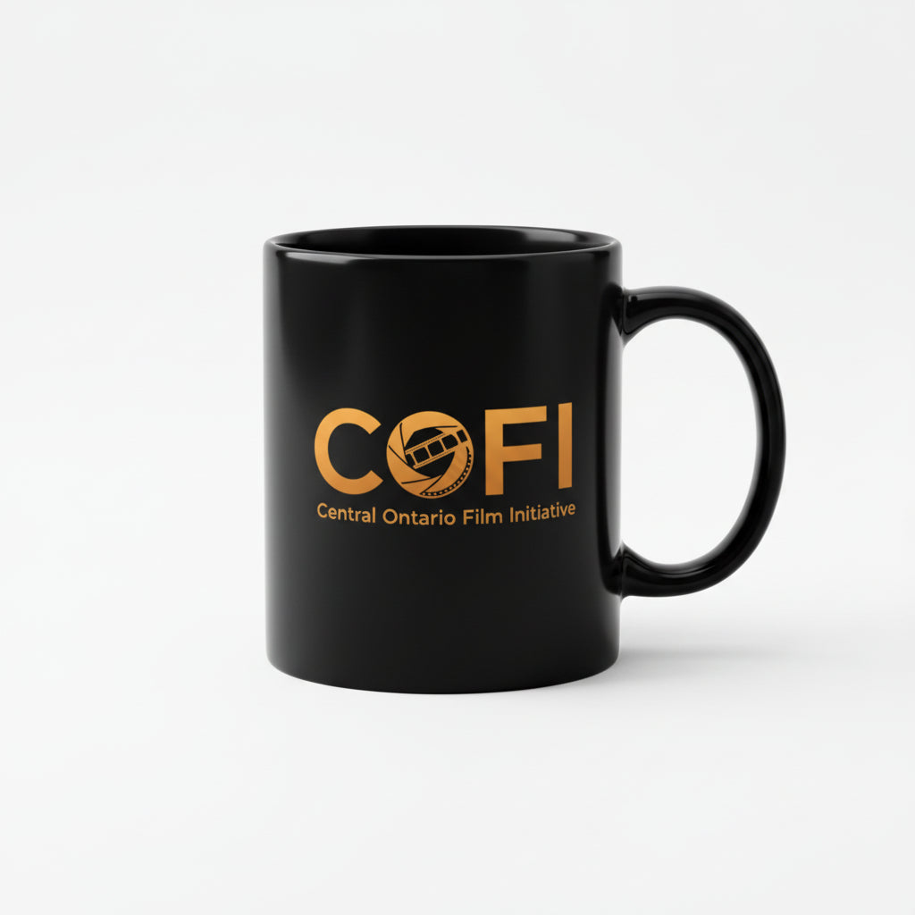 COFI Glossy Mug - Black with Gold Logo