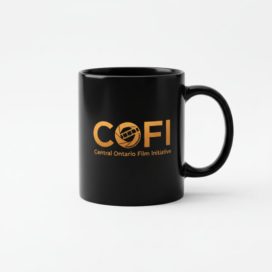 COFI Glossy Mug - Black with Gold Logo
