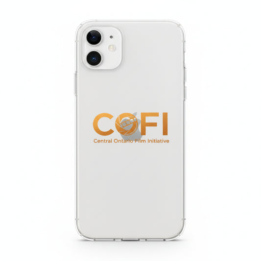 COFI Clear Case for iPhone with gold logo