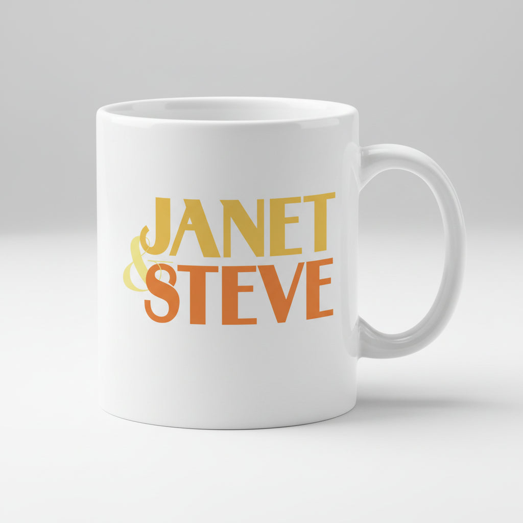 Janet & Steve Show Logo Mug