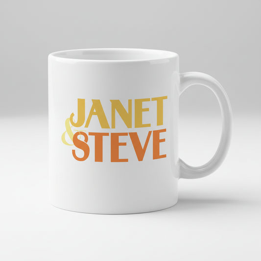 Janet & Steve Show Logo Mug