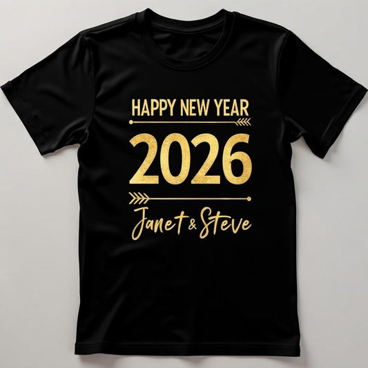 New Year's Resolution T-Shirt - Janet & Steve 2026