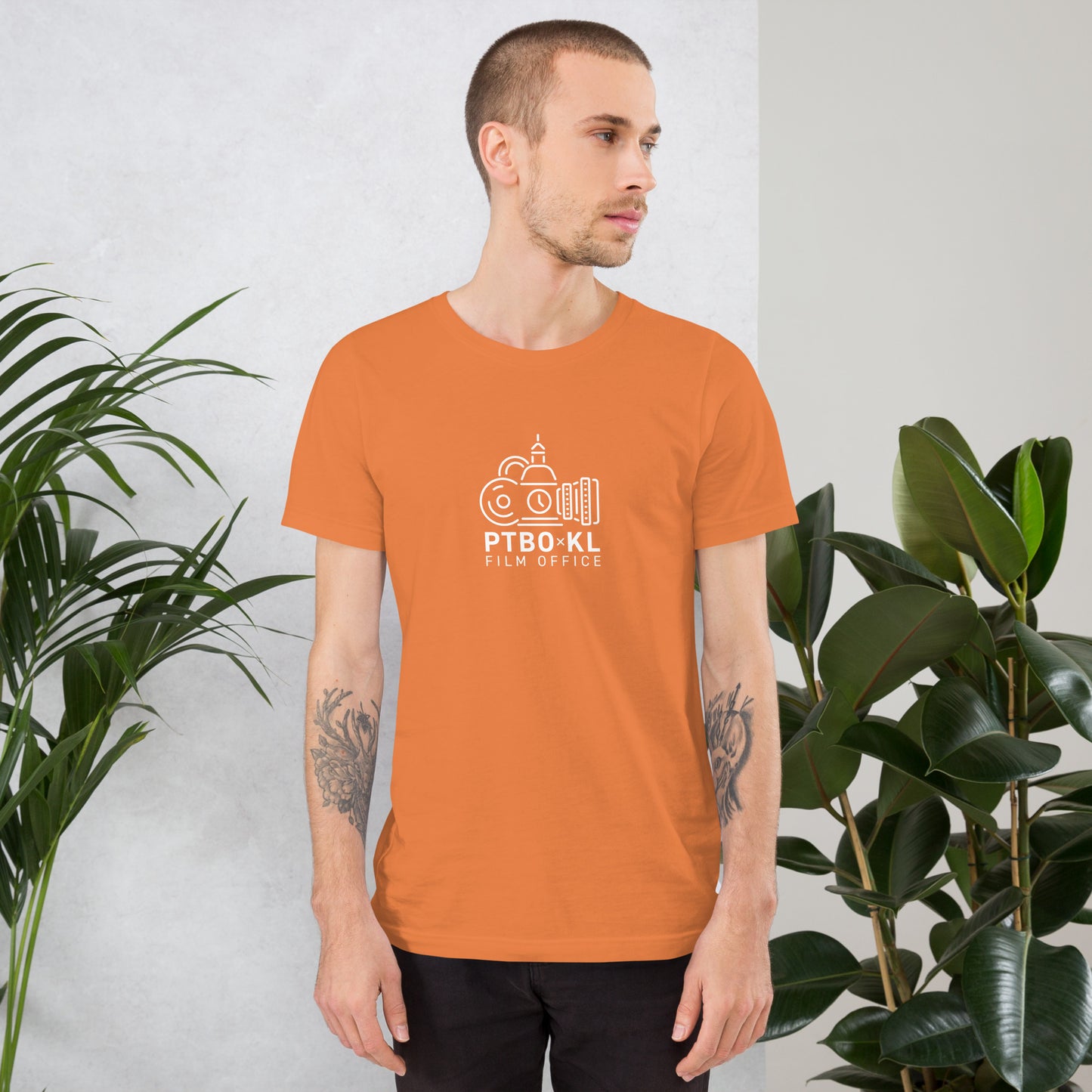 PTBOKL Film Office t-shirt with a white logo