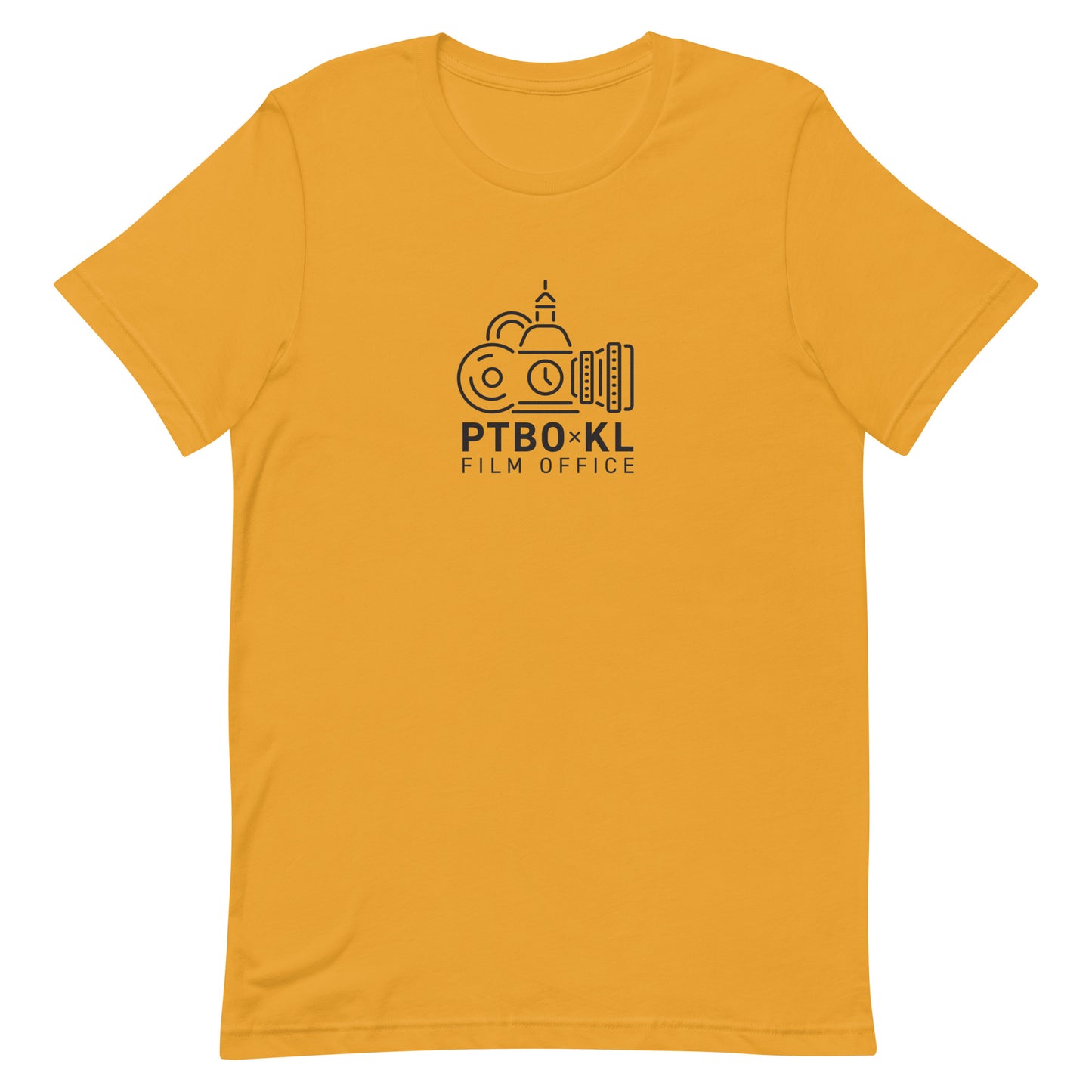 PTBOKL Film Office t-shirt with a black logo