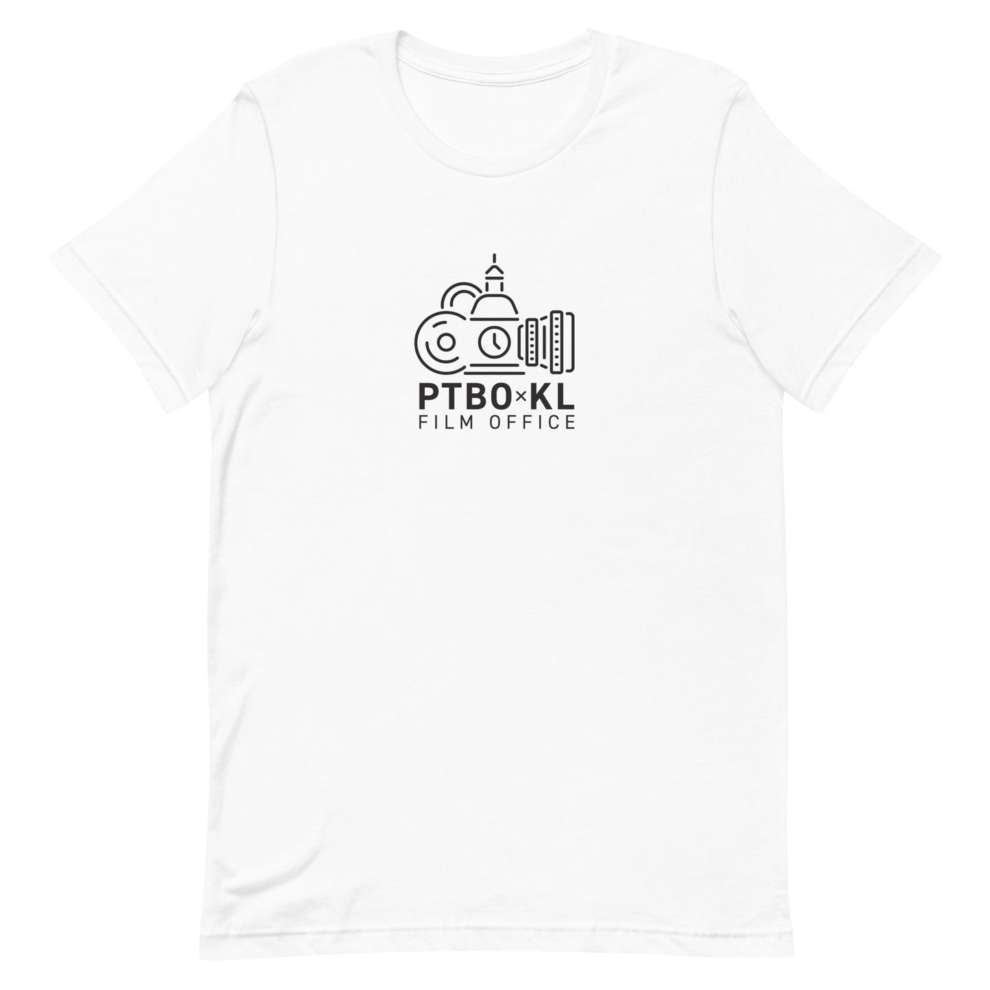 PTBOKL Film Office t-shirt with a black logo